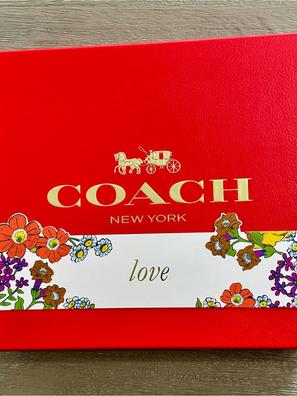 "EMPTY BOTTLE AND BOX” Love By COACH 3.0 OZ EDP For Decoration